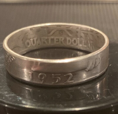 90% Silver Quarter Ring 1936-1964
