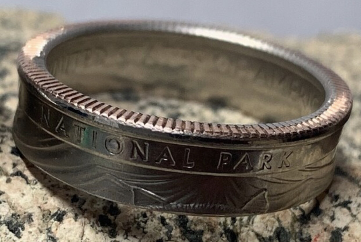 2020 Quarter Copper Coin Ring