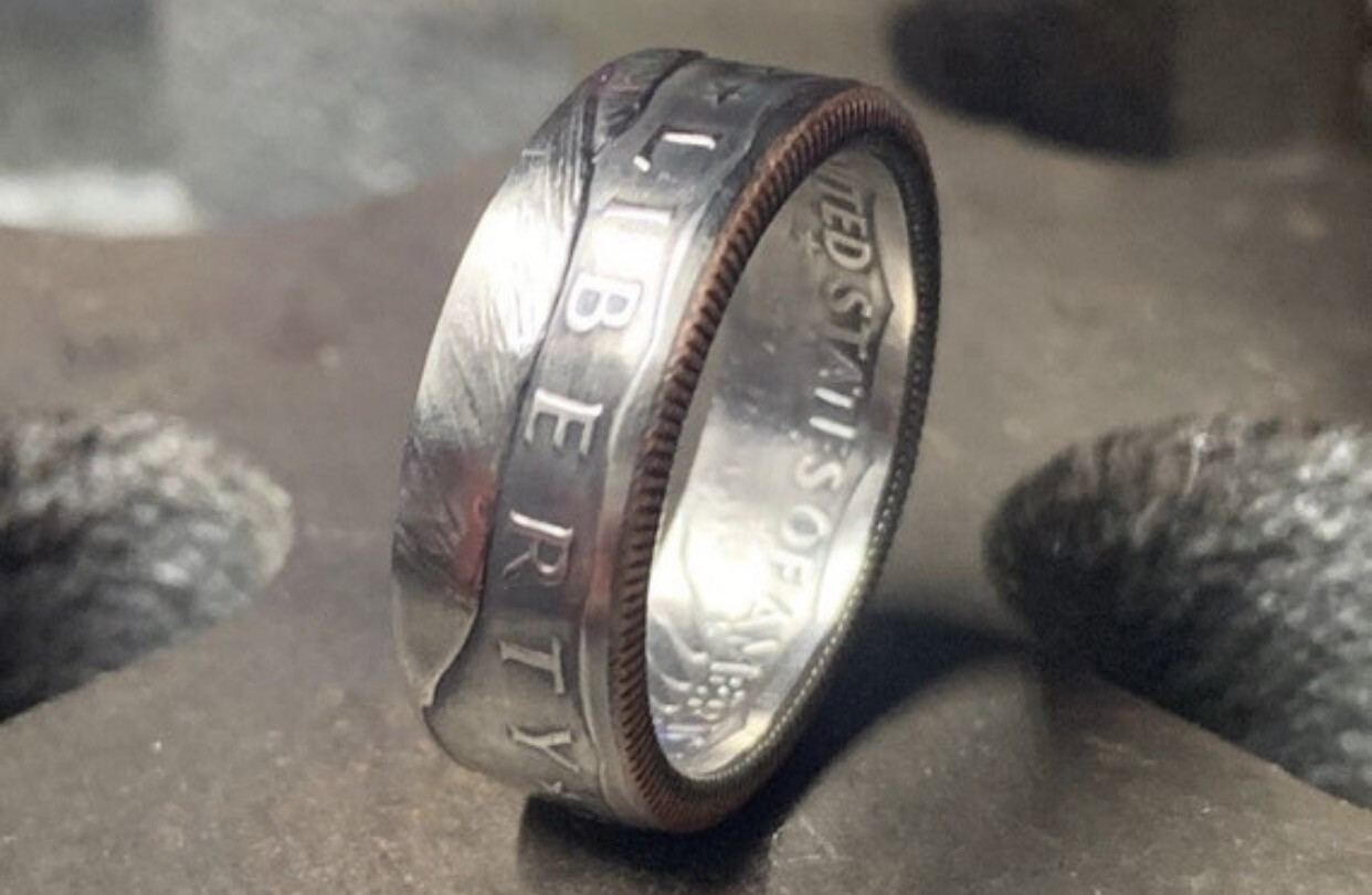 Susan B. Anthony Dollar Coin Ring