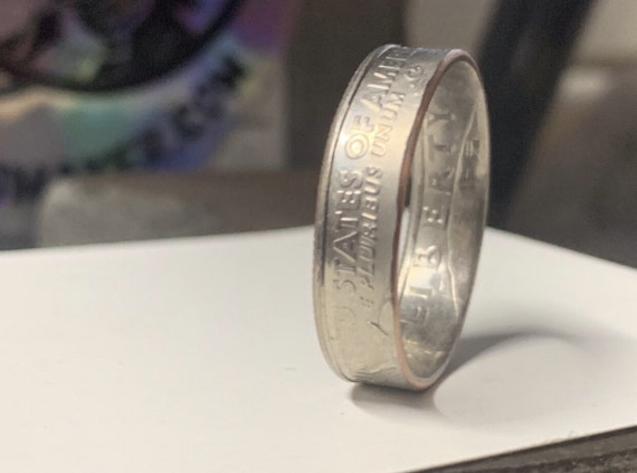 2021 Quarter Copper Coin Ring