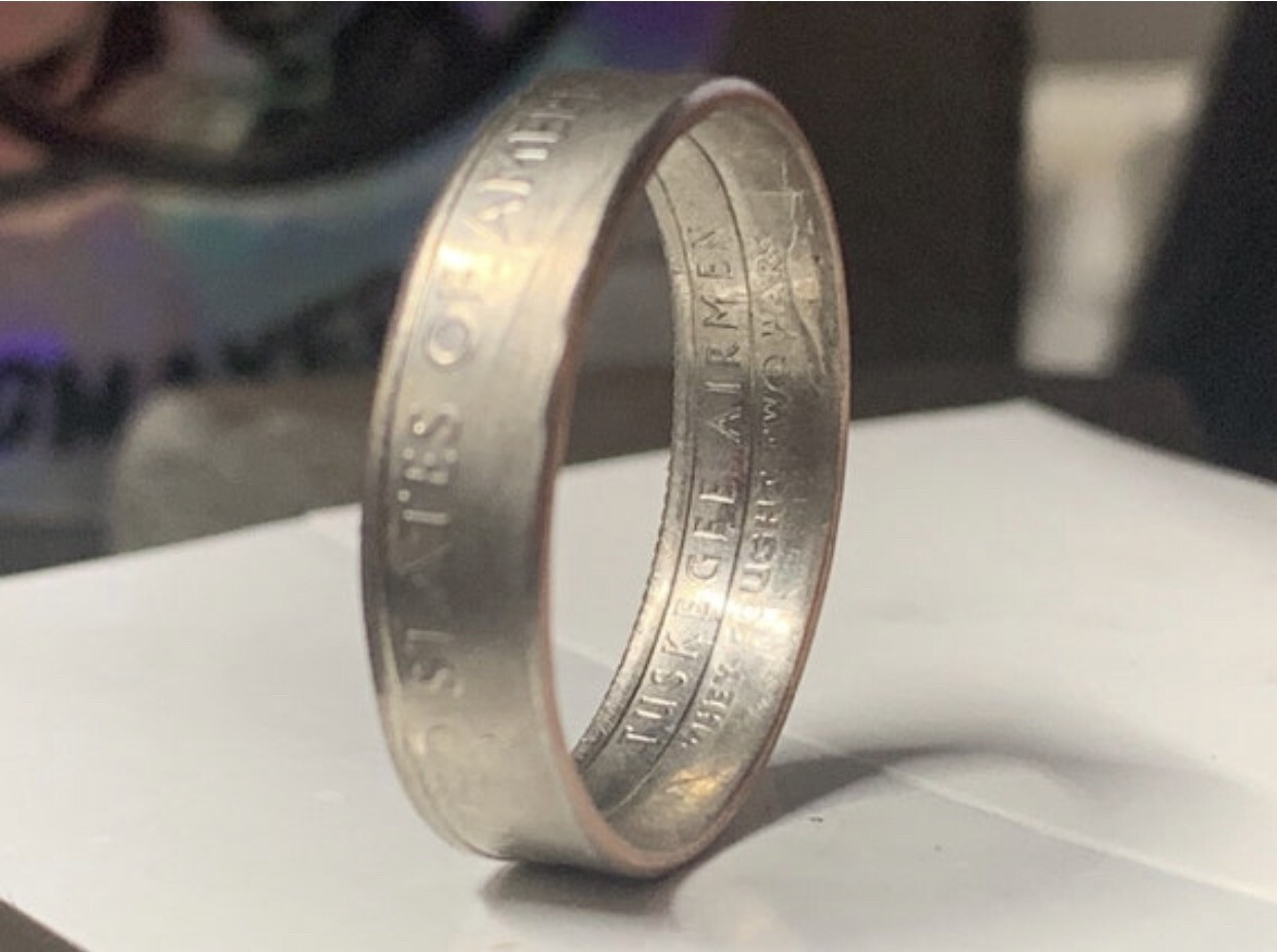 2021 Quarter Copper Coin Ring