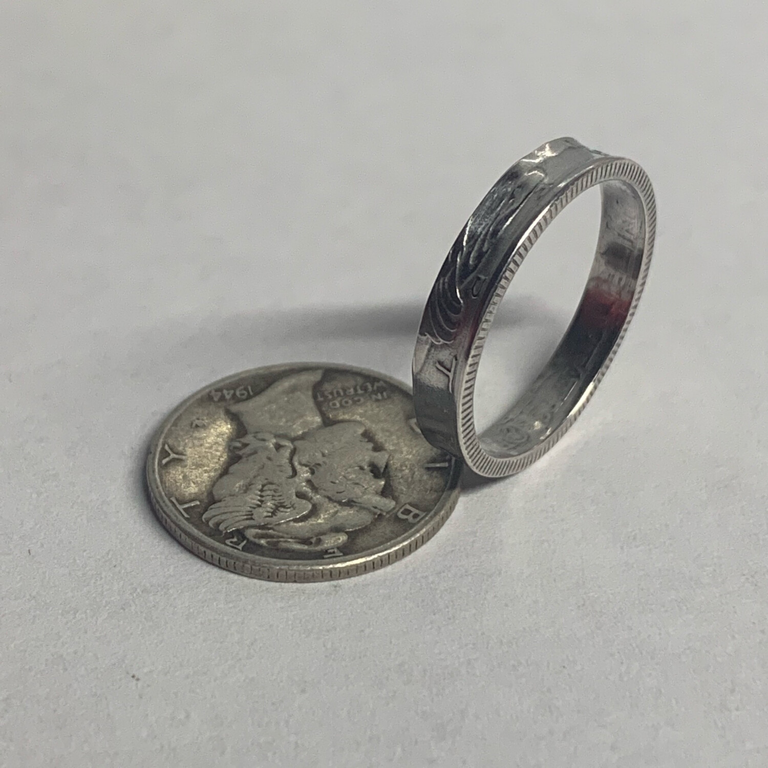 Mercury Dime Coin Ring