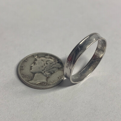 Mercury Dime Coin Ring