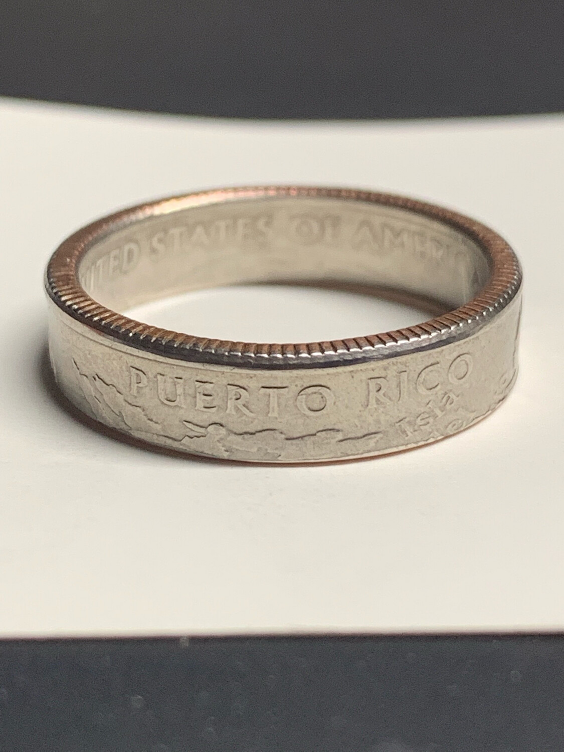 Puerto Rico Quarter Coin Ring