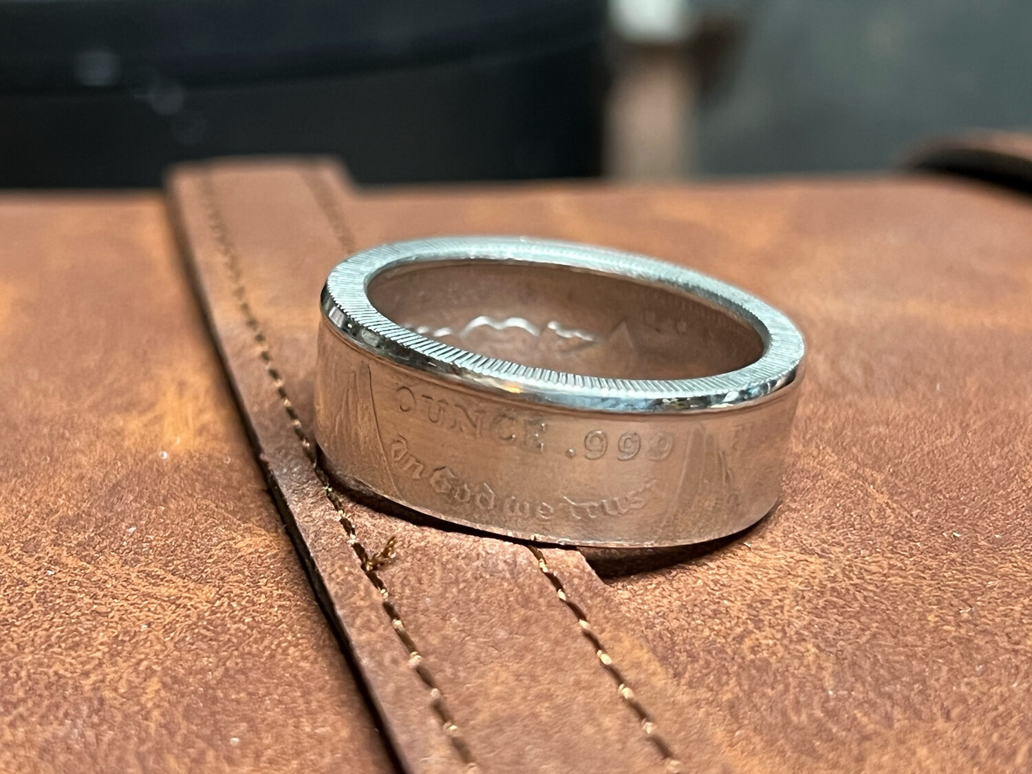 Morgan 1/2 Oz Silver Round Coin Ring