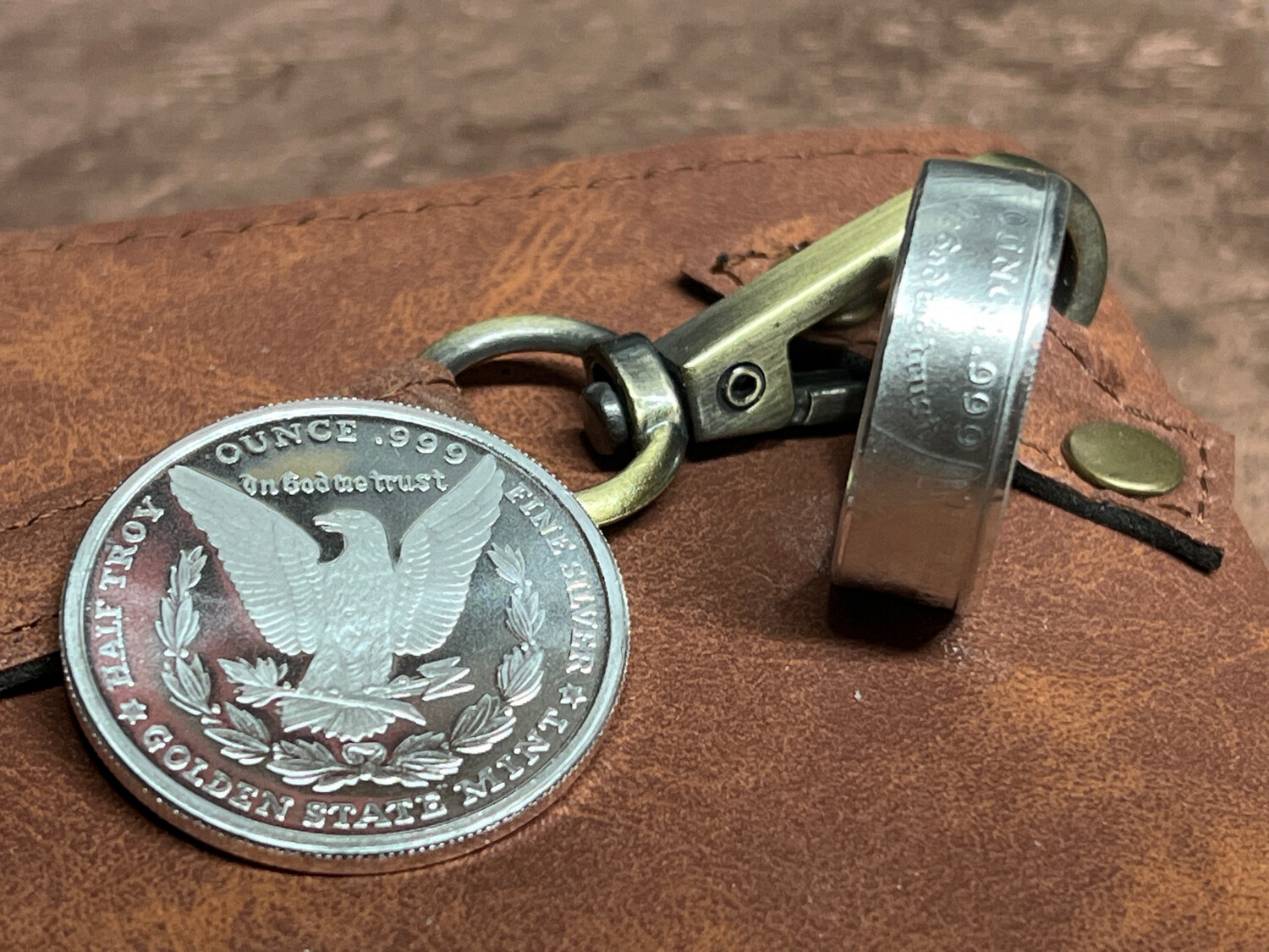 Morgan 1/2 Oz Silver Round Coin Ring