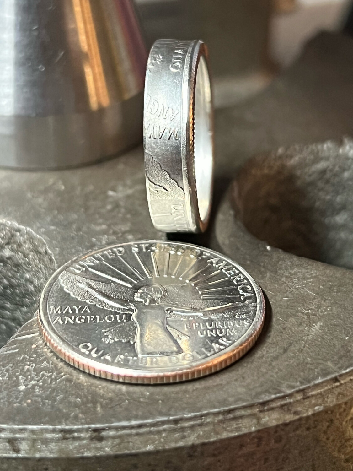 2022 Quarter Copper Coin Ring