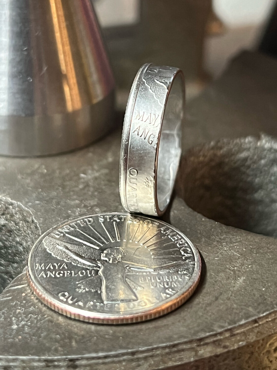 2022 Quarter Copper Coin Ring