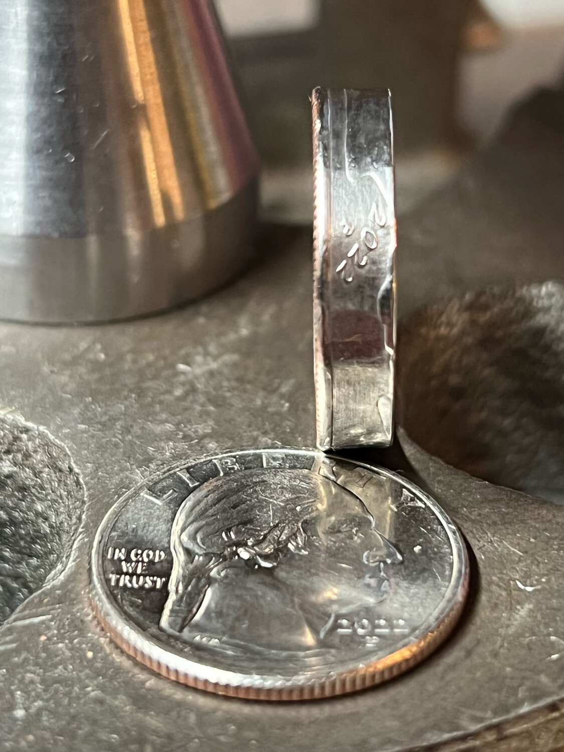 2022 Quarter Copper Coin Ring