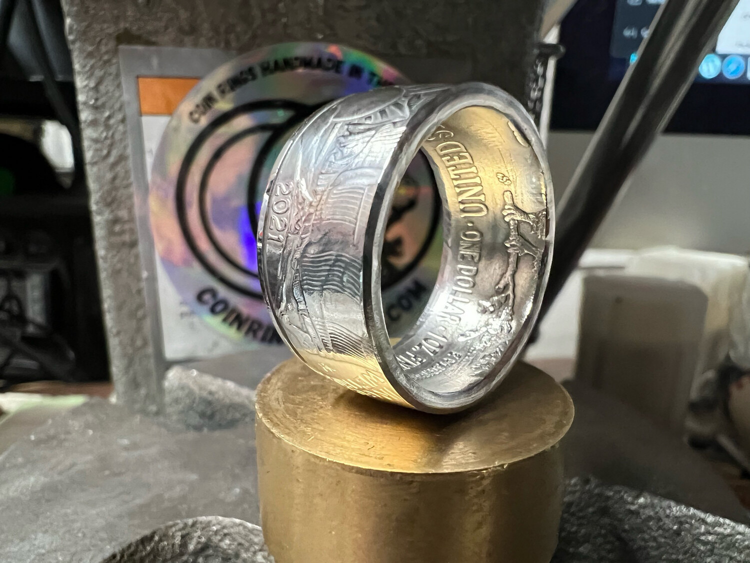 American Silver Eagle Coin Ring