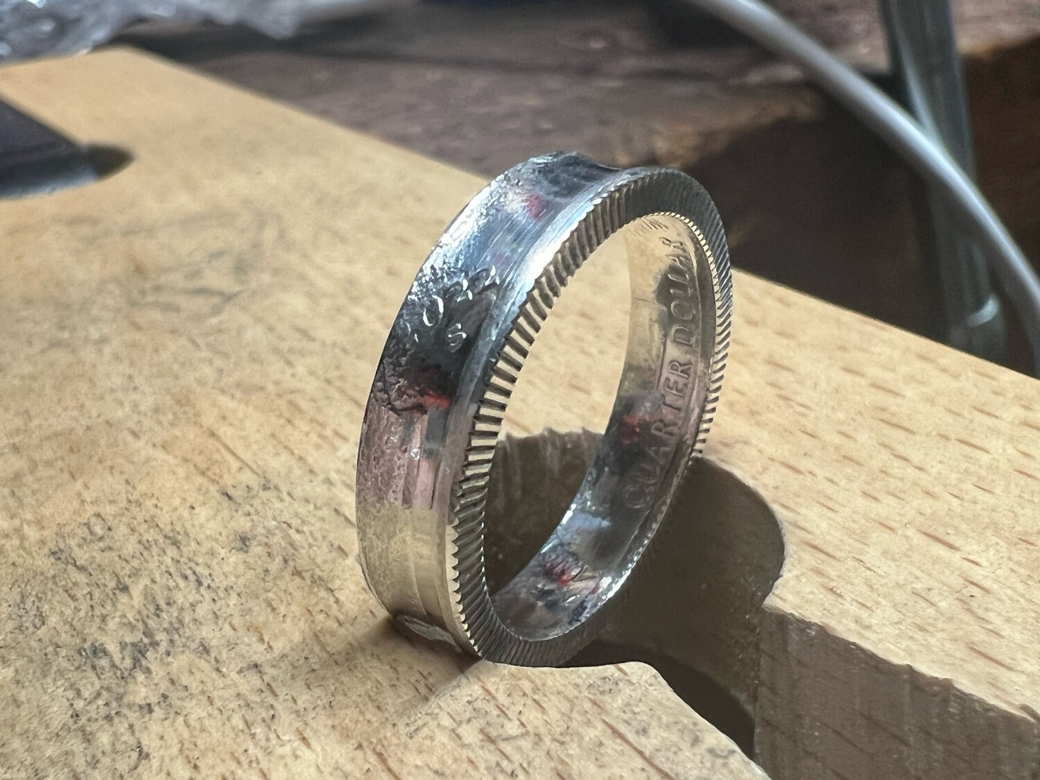 2022 Quarter 99.9 Silver Coin Ring