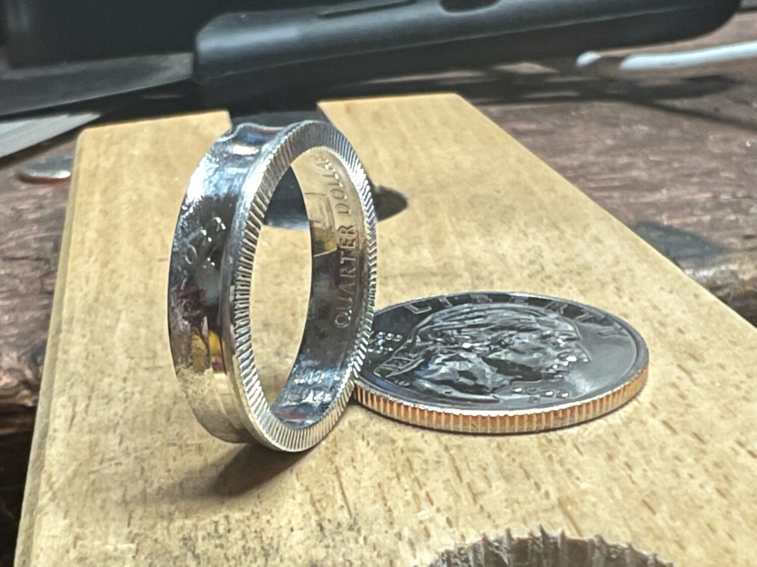 2022 Quarter 99.9 Silver Coin Ring