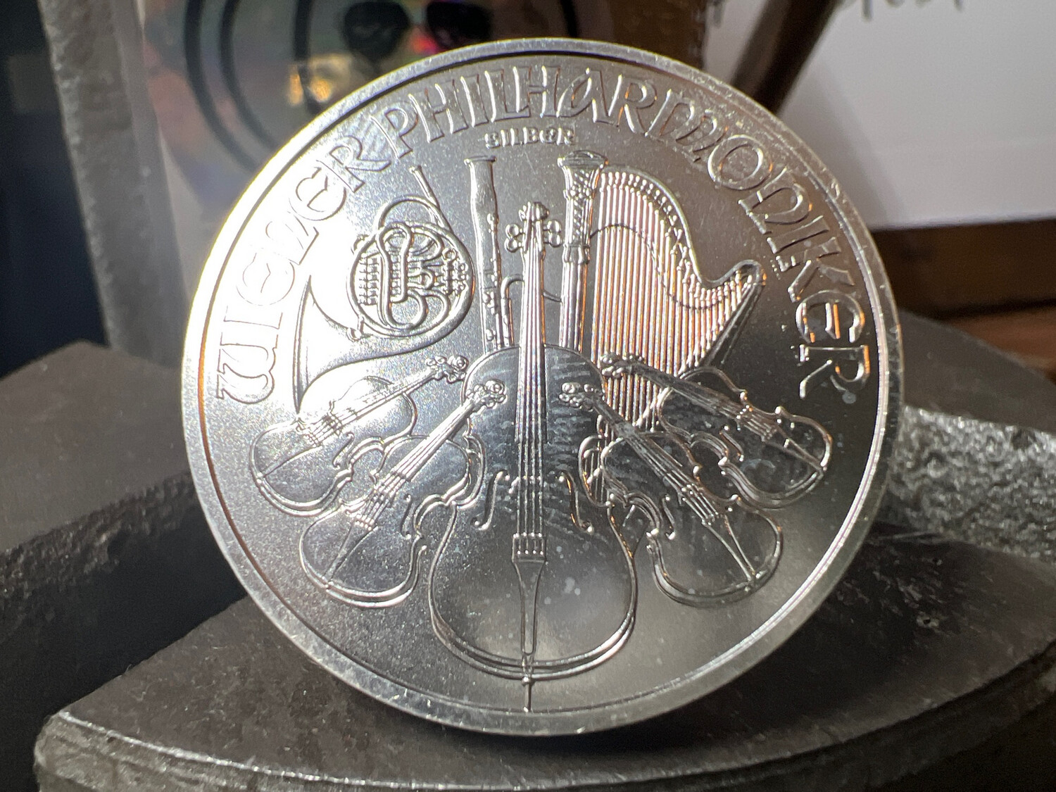 Weiner Philharmoniker Fine Silver Coin Ring