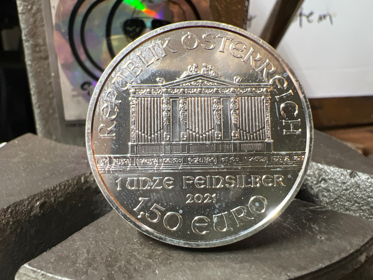 Weiner Philharmoniker Fine Silver Coin Ring