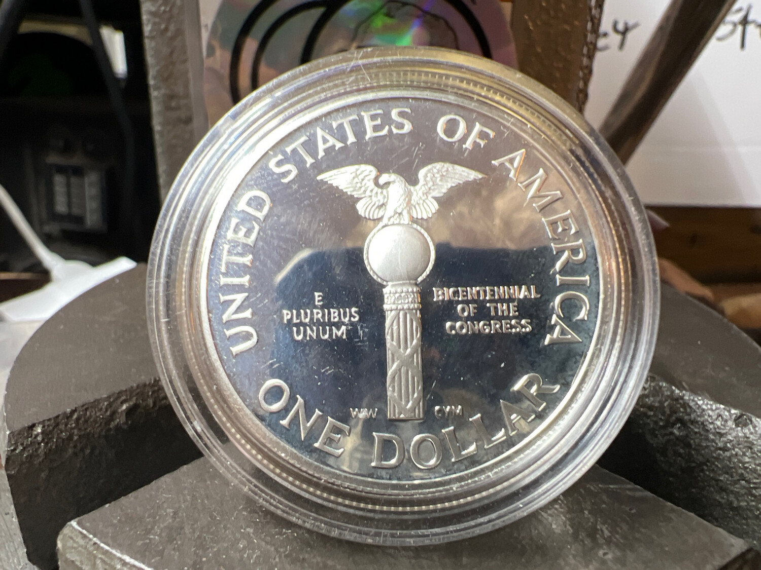1989 Bicentennial Of Congress Dollar Coin Ring