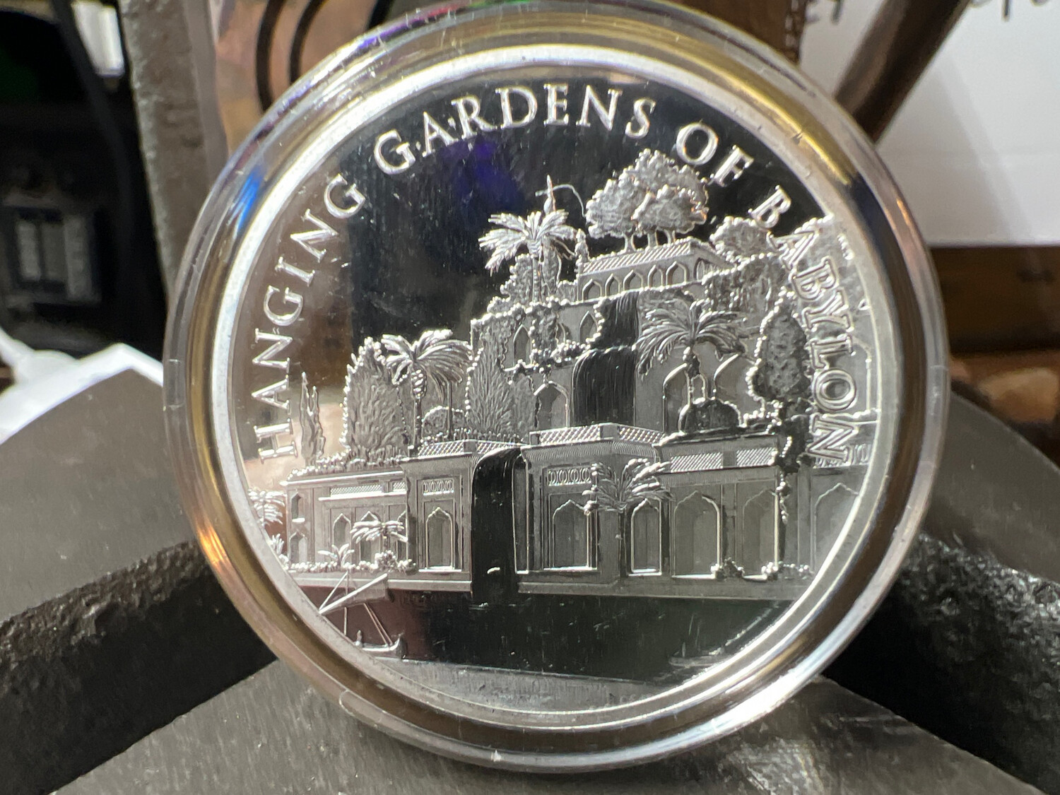 7 Wonders Of The Ancient World Fine Silver Coin Ring