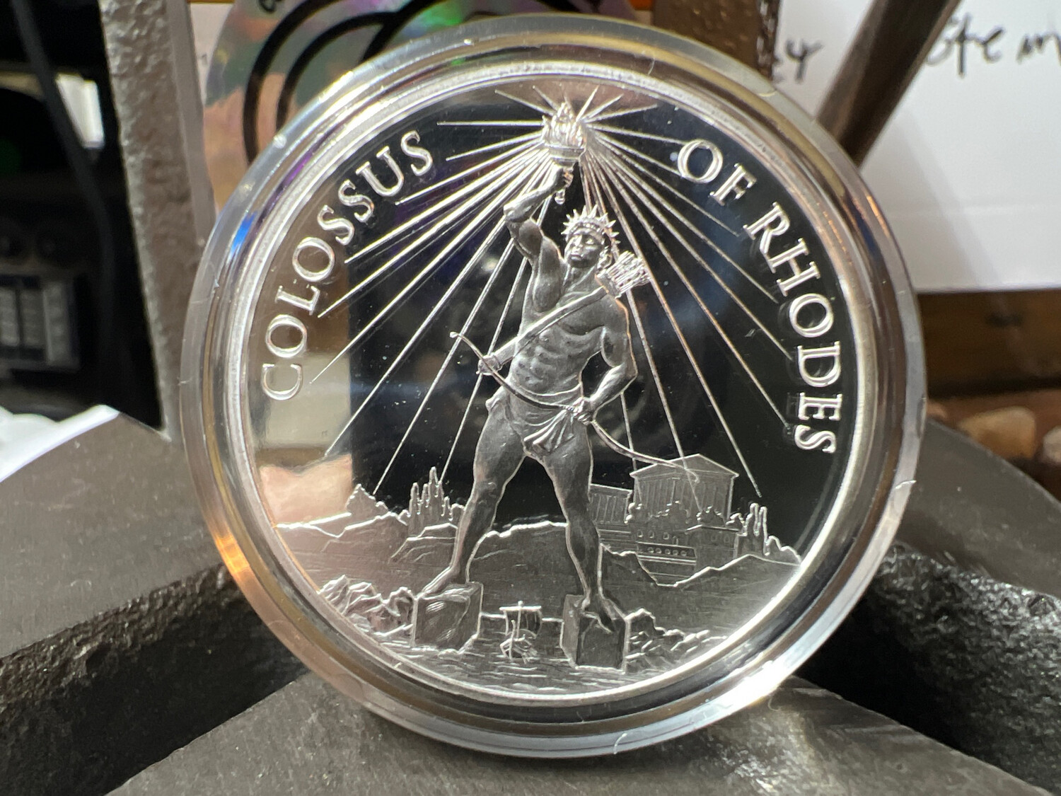 7 Wonders Of The Ancient World Fine Silver Coin Ring