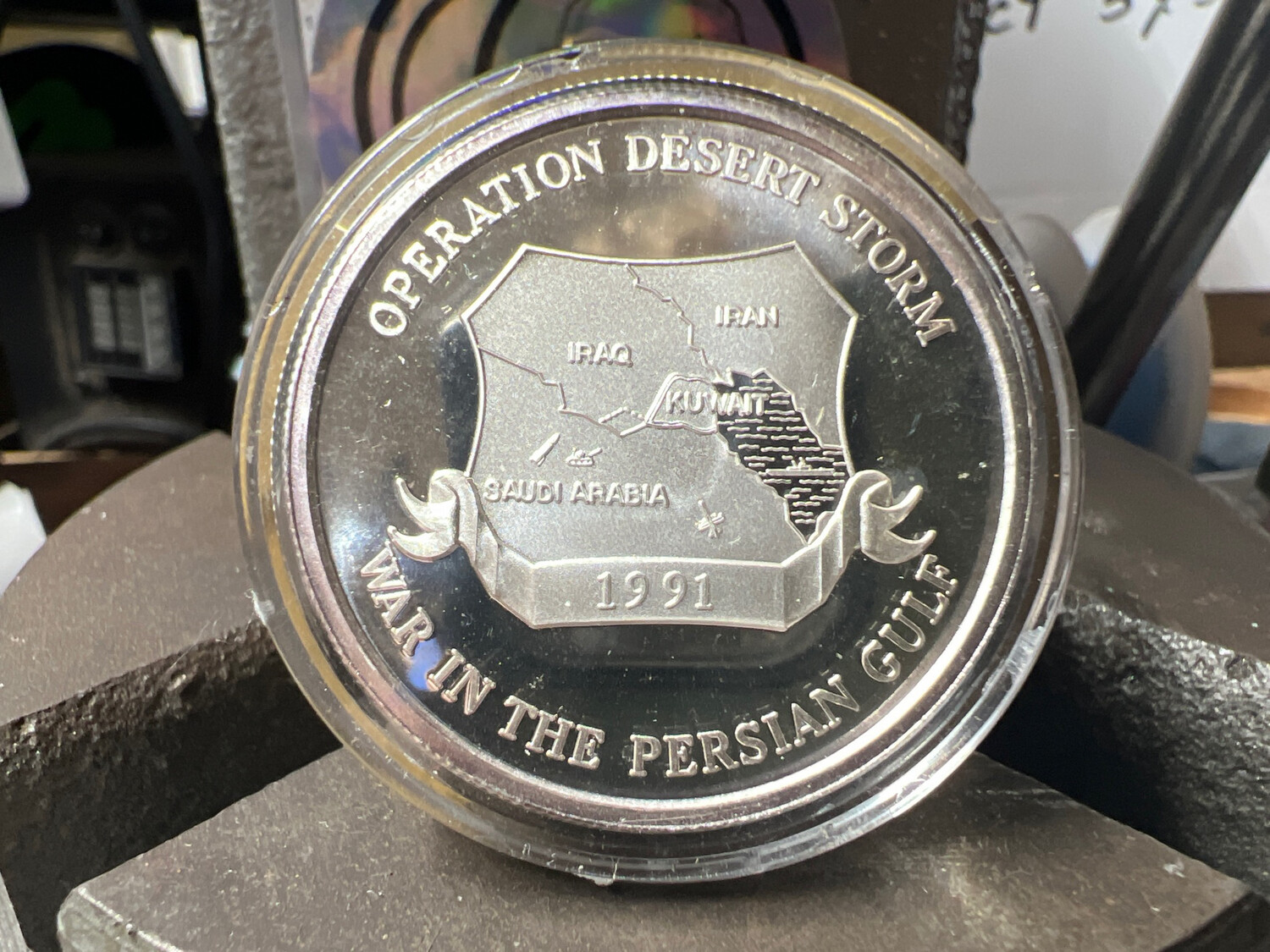 Desert Storm Fine Silver Coin Ring