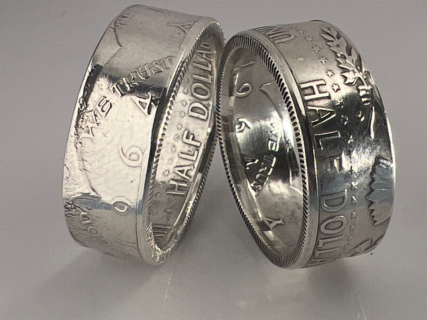 1964 Kennedy Half Dollar 90% Silver Coin Ring