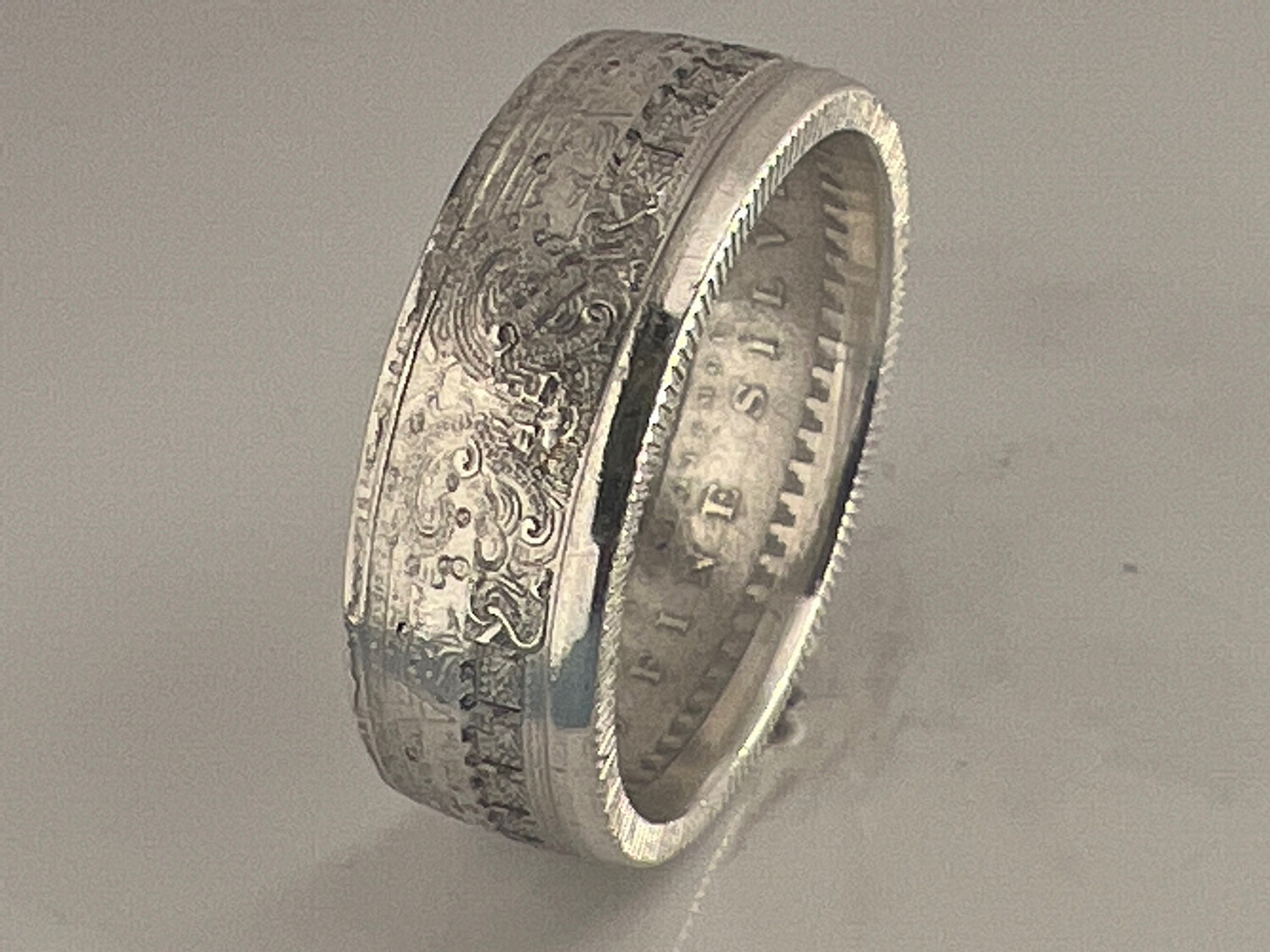 Aztec 1/4 Oz Silver Round Coin Ring