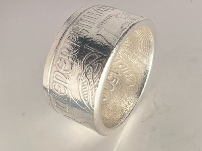 Weiner Philharmoniker Fine Silver Coin Ring