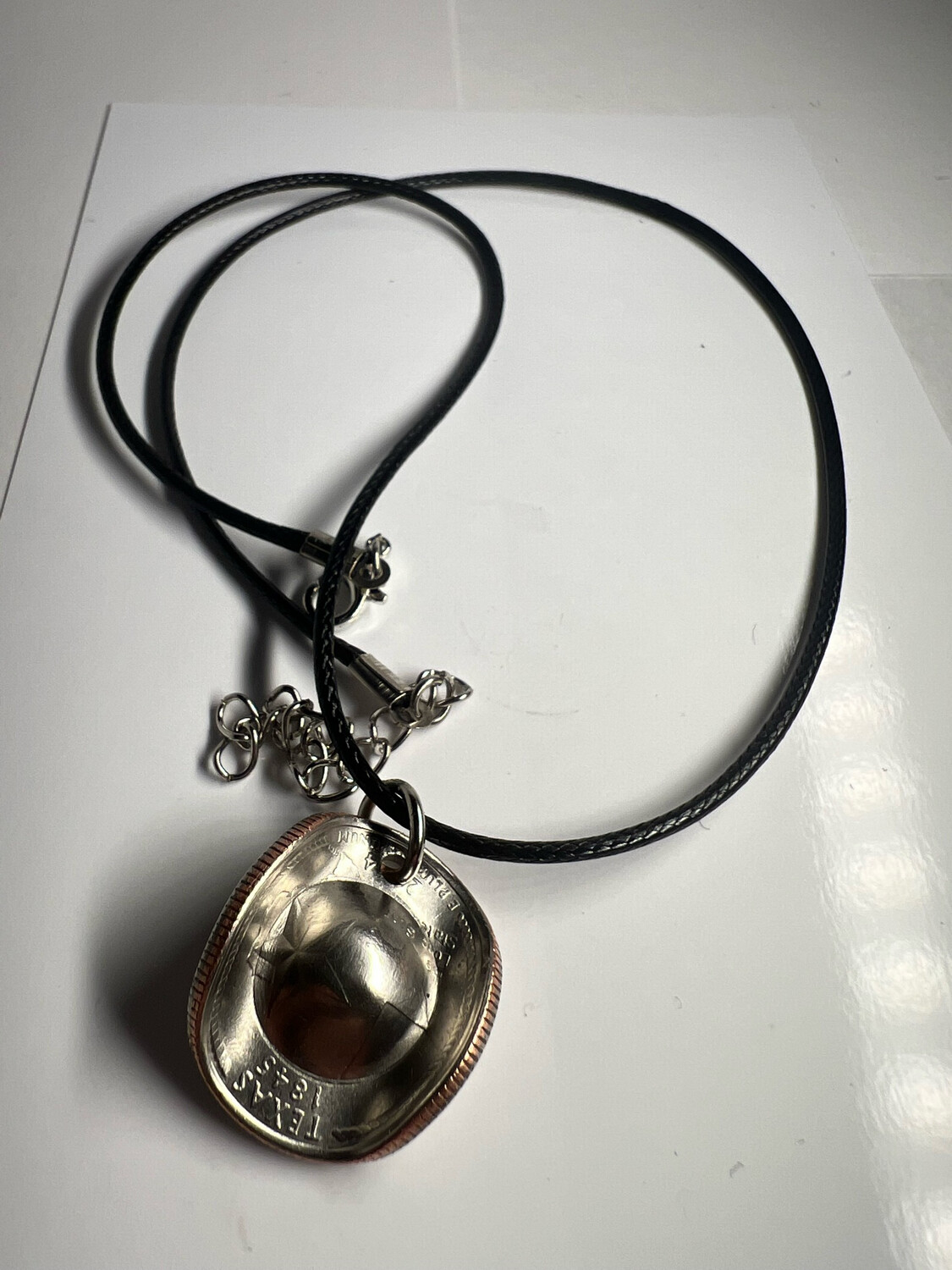 State Quarter Cowboy Hat Necklace 