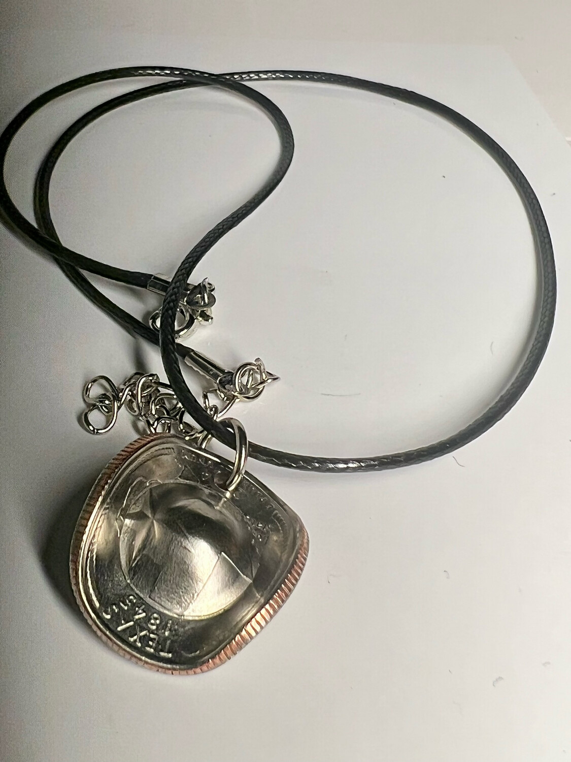 State Quarter Cowboy Hat Necklace 