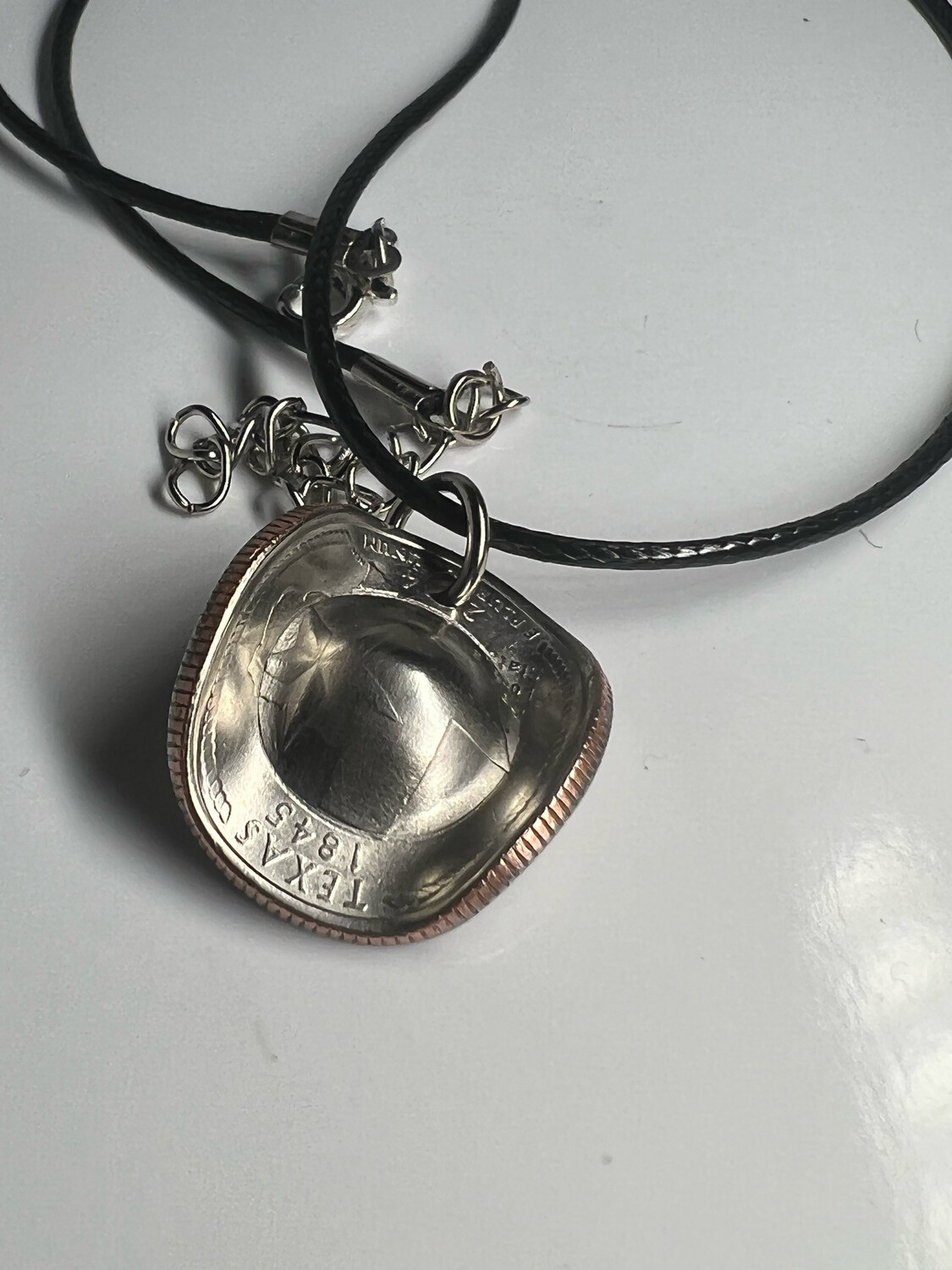 State Quarter Cowboy Hat Necklace 