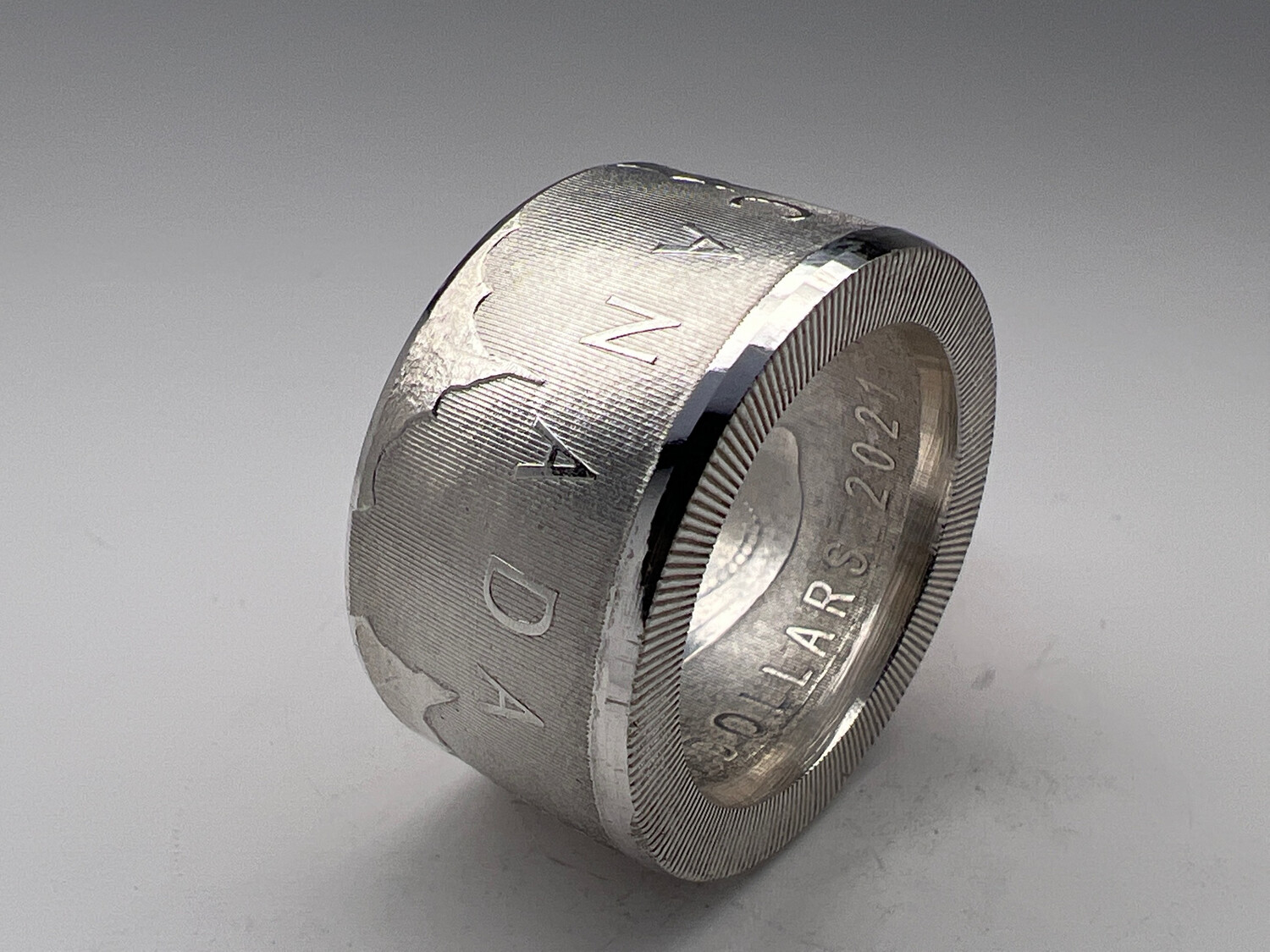 2021 Canadian Maple Fine Silver Coin Ring