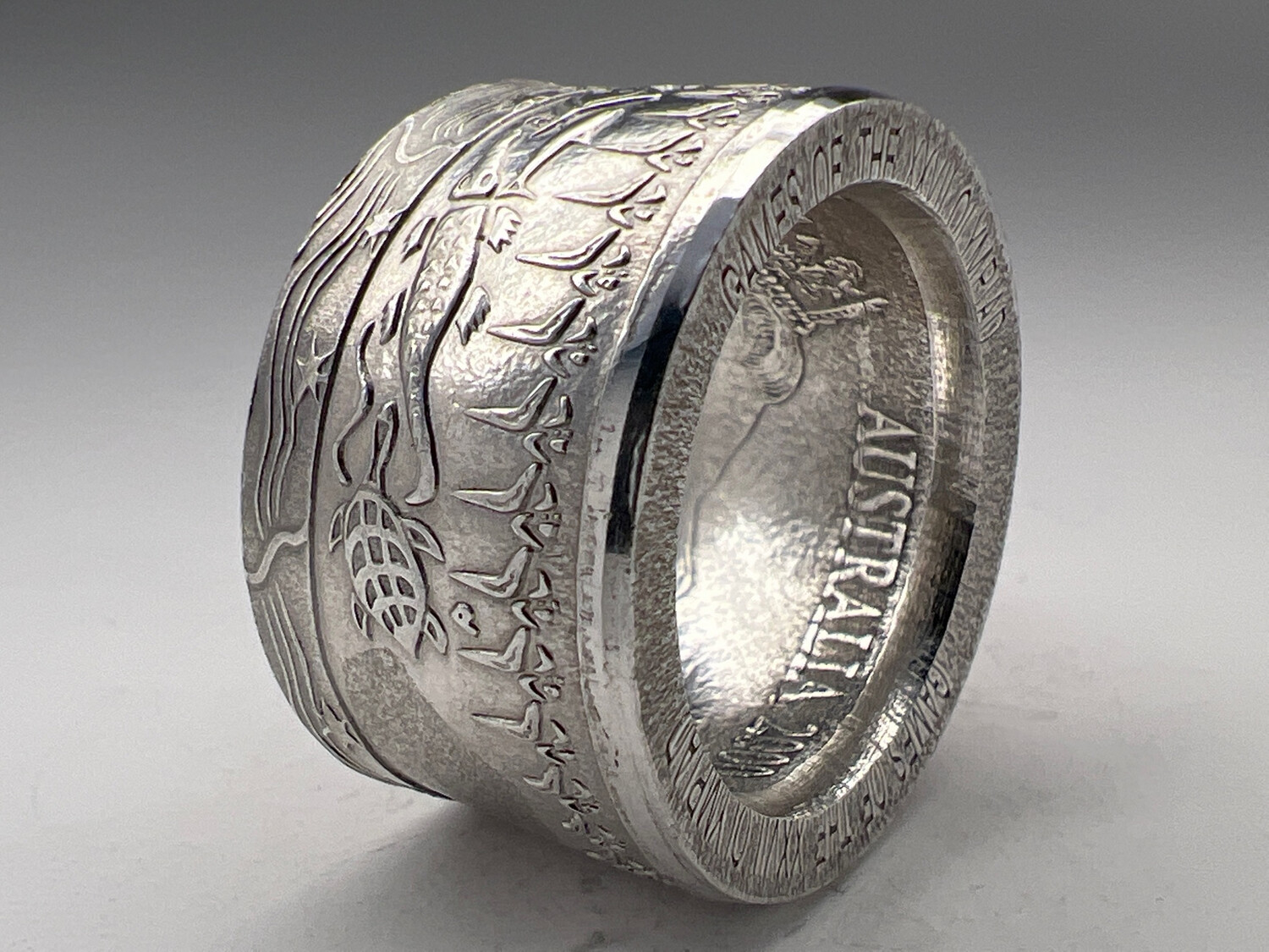 Sydney Olympics 2000 Fine Silver Coin Ring