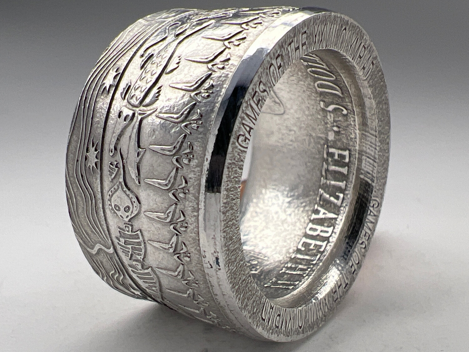 Sydney Olympics 2000 Fine Silver Coin Ring