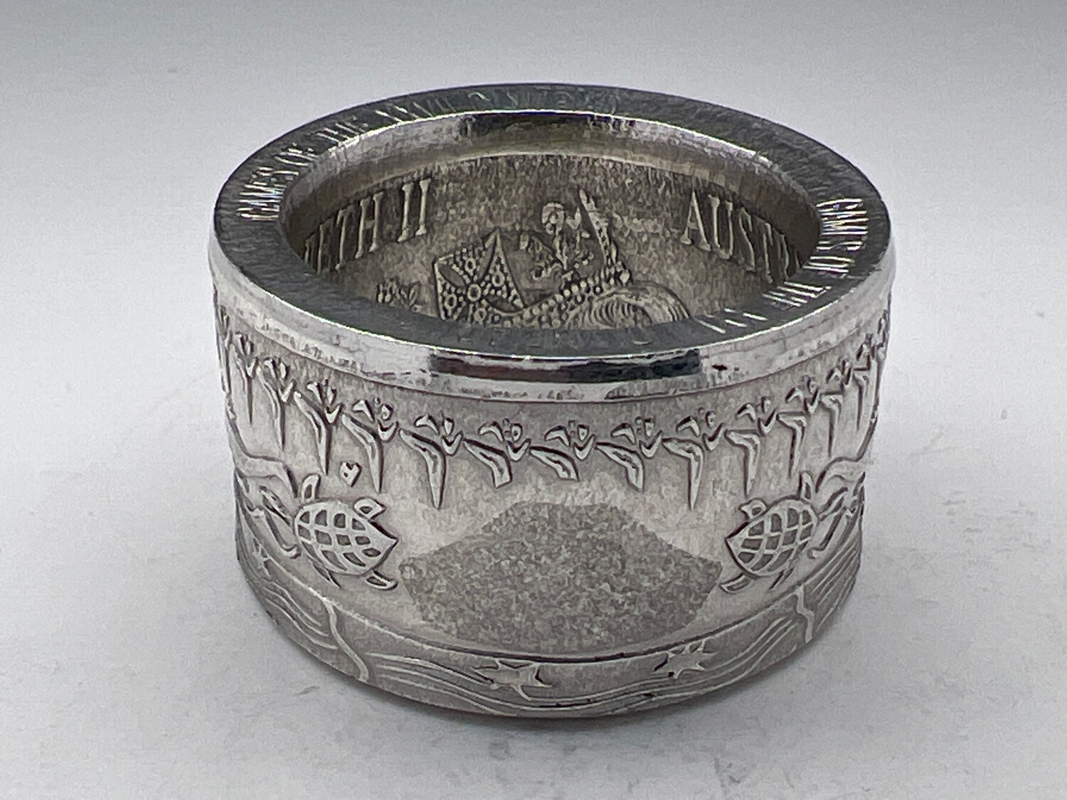 Sydney Olympics 2000 Fine Silver Coin Ring