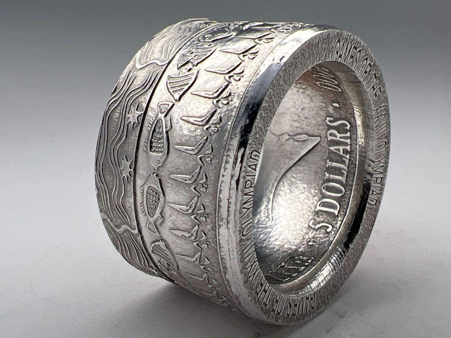 Sydney Olympics 2000 Fine Silver Coin Ring