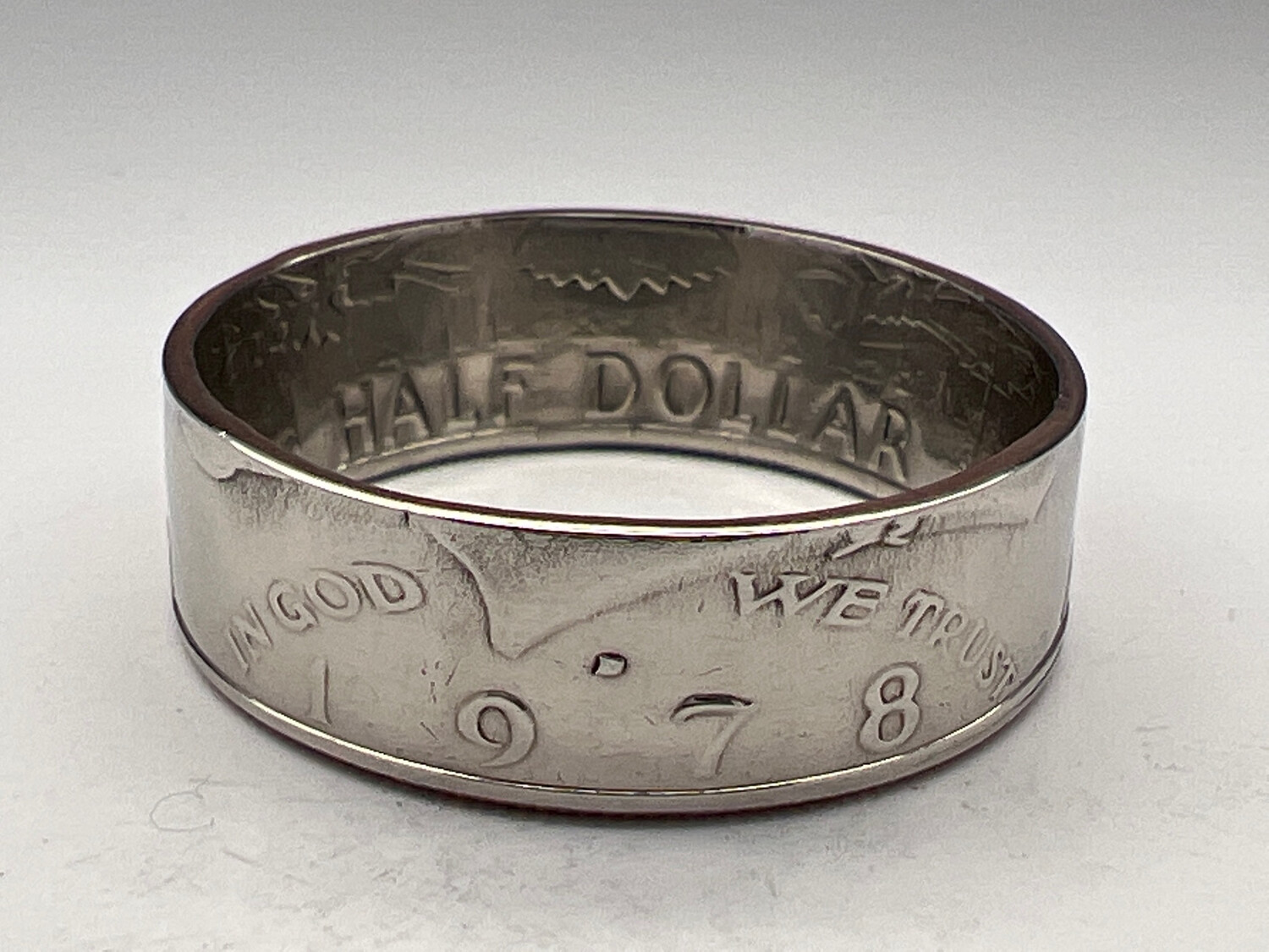Kennedy Half Dollar Copper Clad Coin Ring