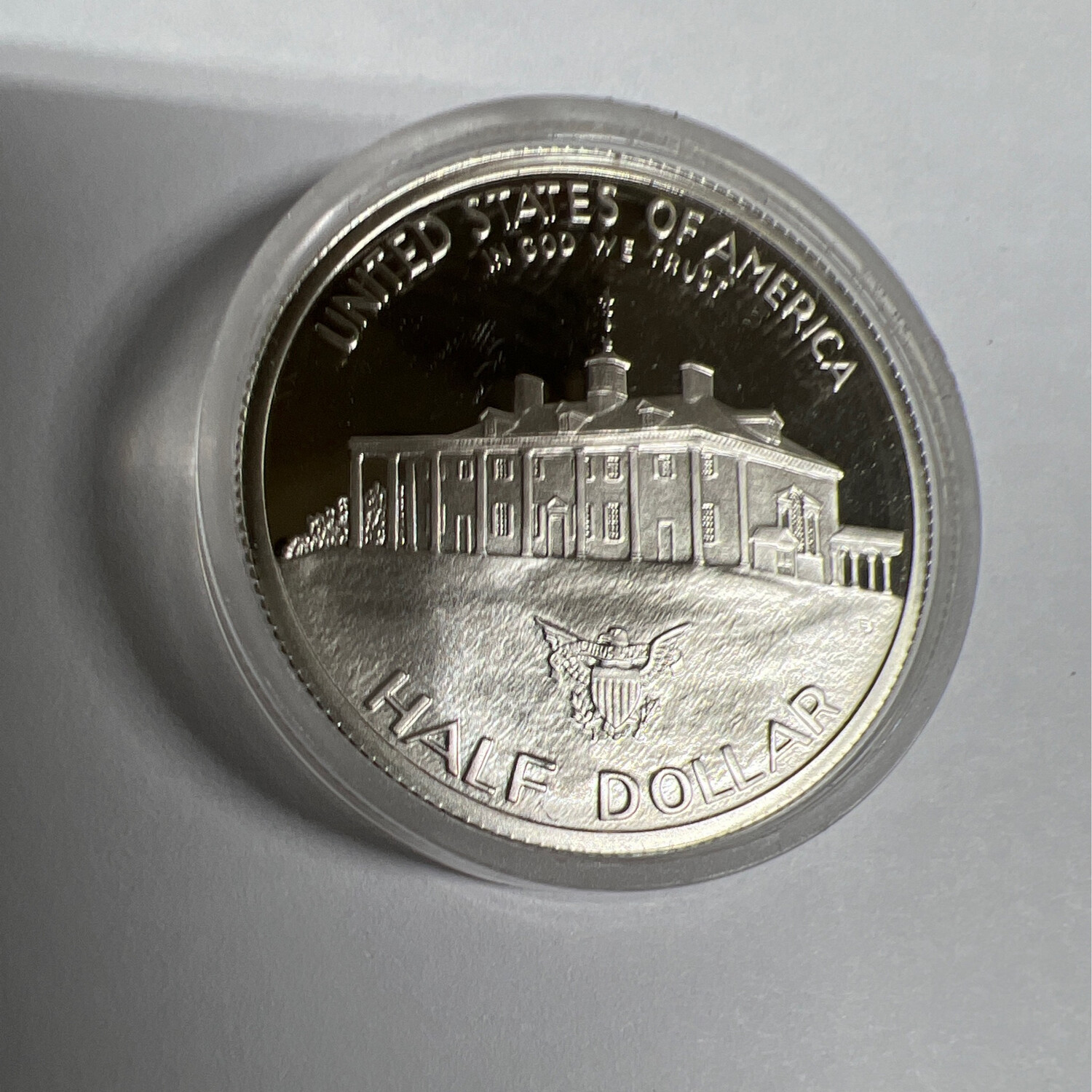 1982 George Washington Half Dollar 90% Silver Coin Ring