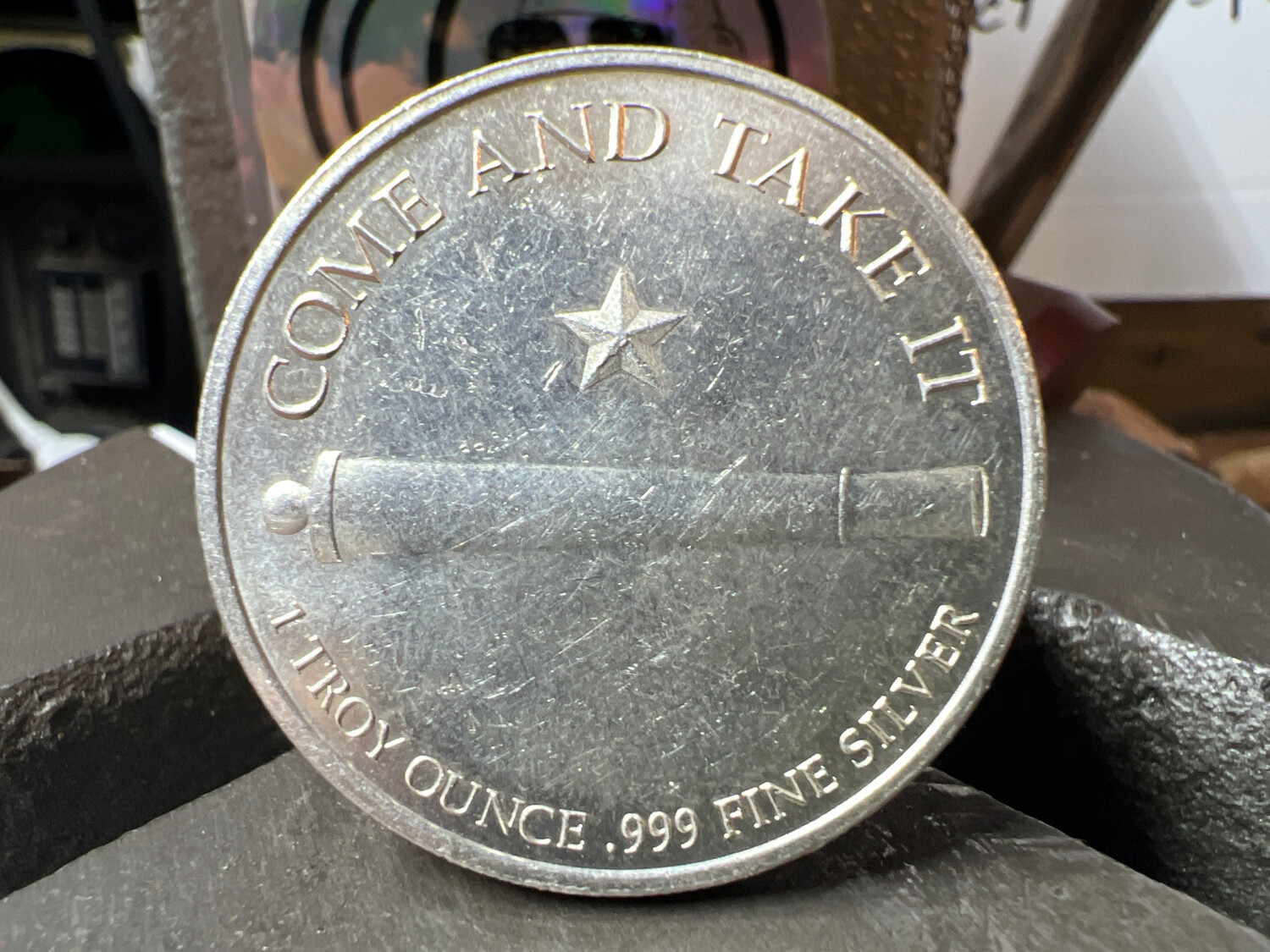 Come And Take It / The Great State Of Texas Fine Silver Coin Ring