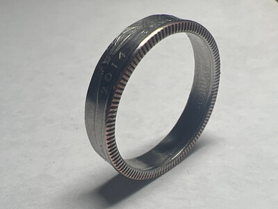 2014 Quarter Copper Coin Ring