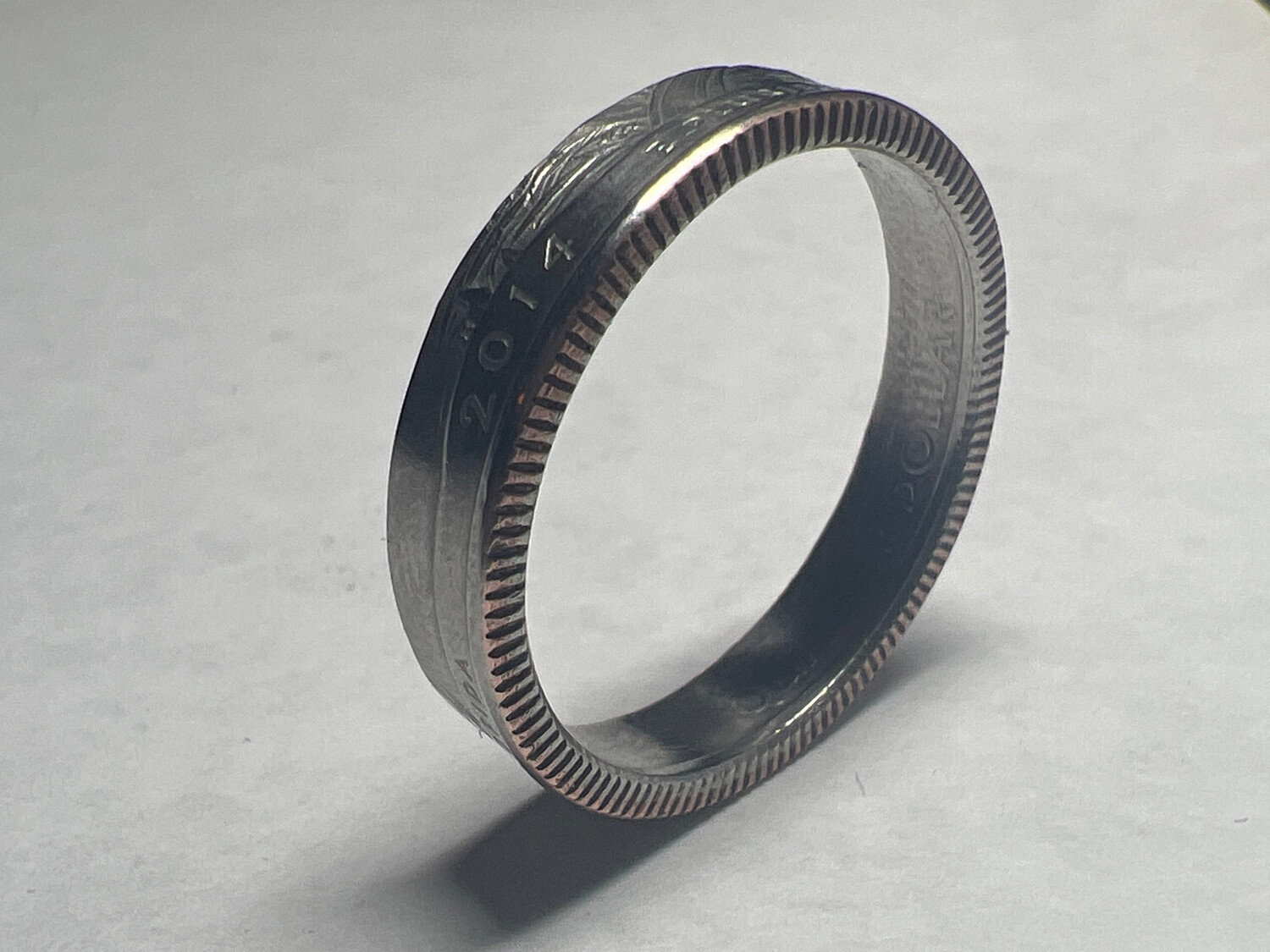 2014 Quarter Coin Ring