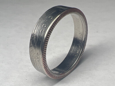2013 Quarter Copper Coin Ring
