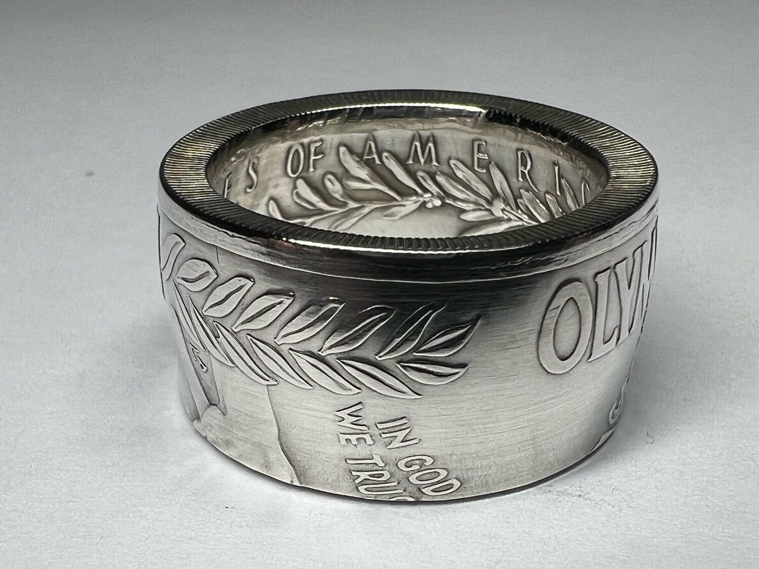 1988 Olympic Dollar 90% Silver Coin Ring