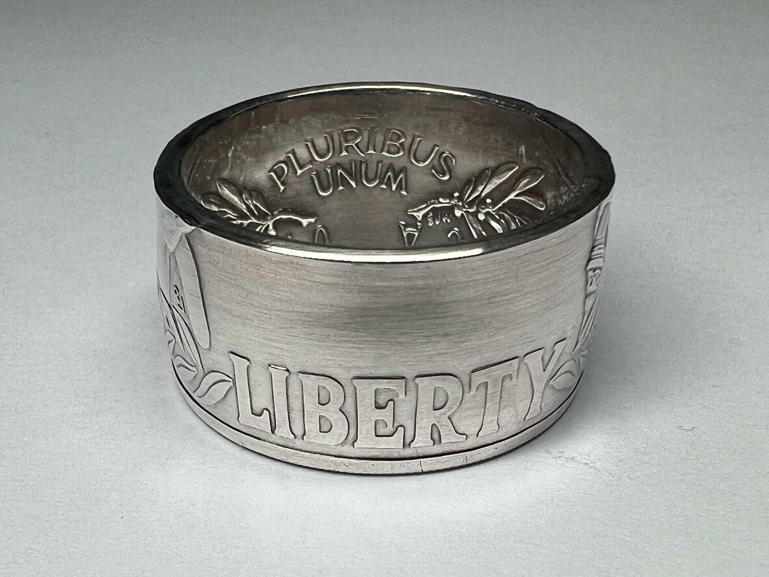 1988 Olympic Dollar 90% Silver Coin Ring