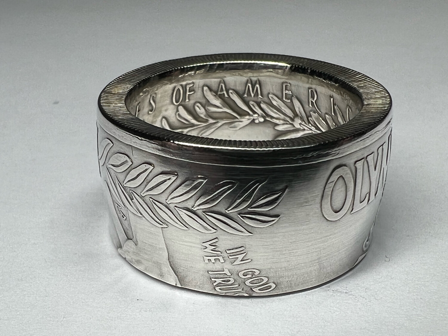 1988 Olympic Dollar 90% Silver Coin Ring