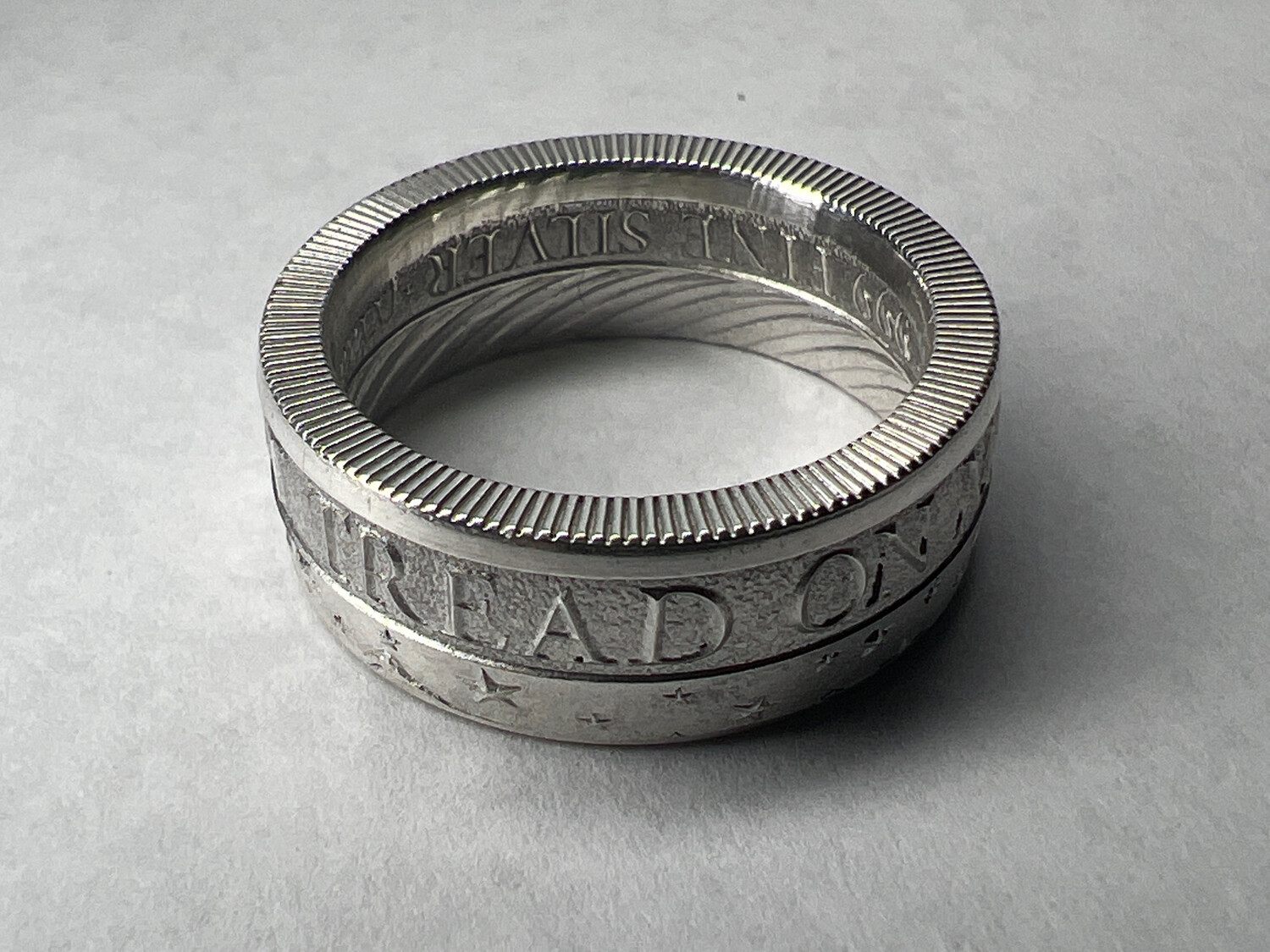 Don’t Tread On Me 1/2 Oz Silver Round Coin Ring