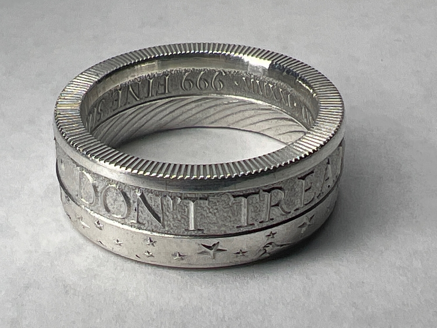 Don’t Tread On Me 1/2 Oz Silver Round Coin Ring