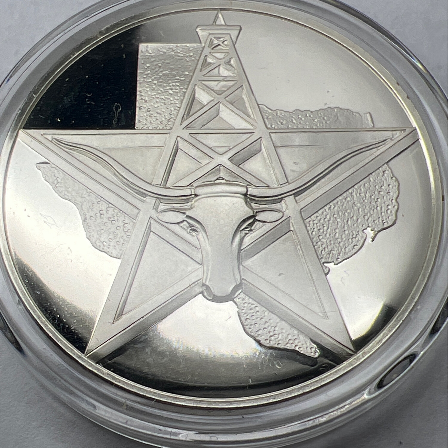 Texas Lone Star State Fine Silver Coin Ring