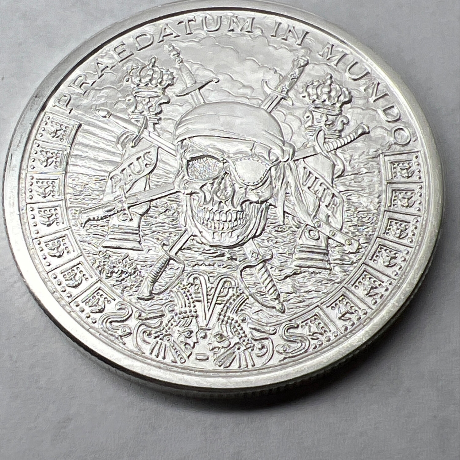 Pieces Of Eight Fine Silver Coin Ring