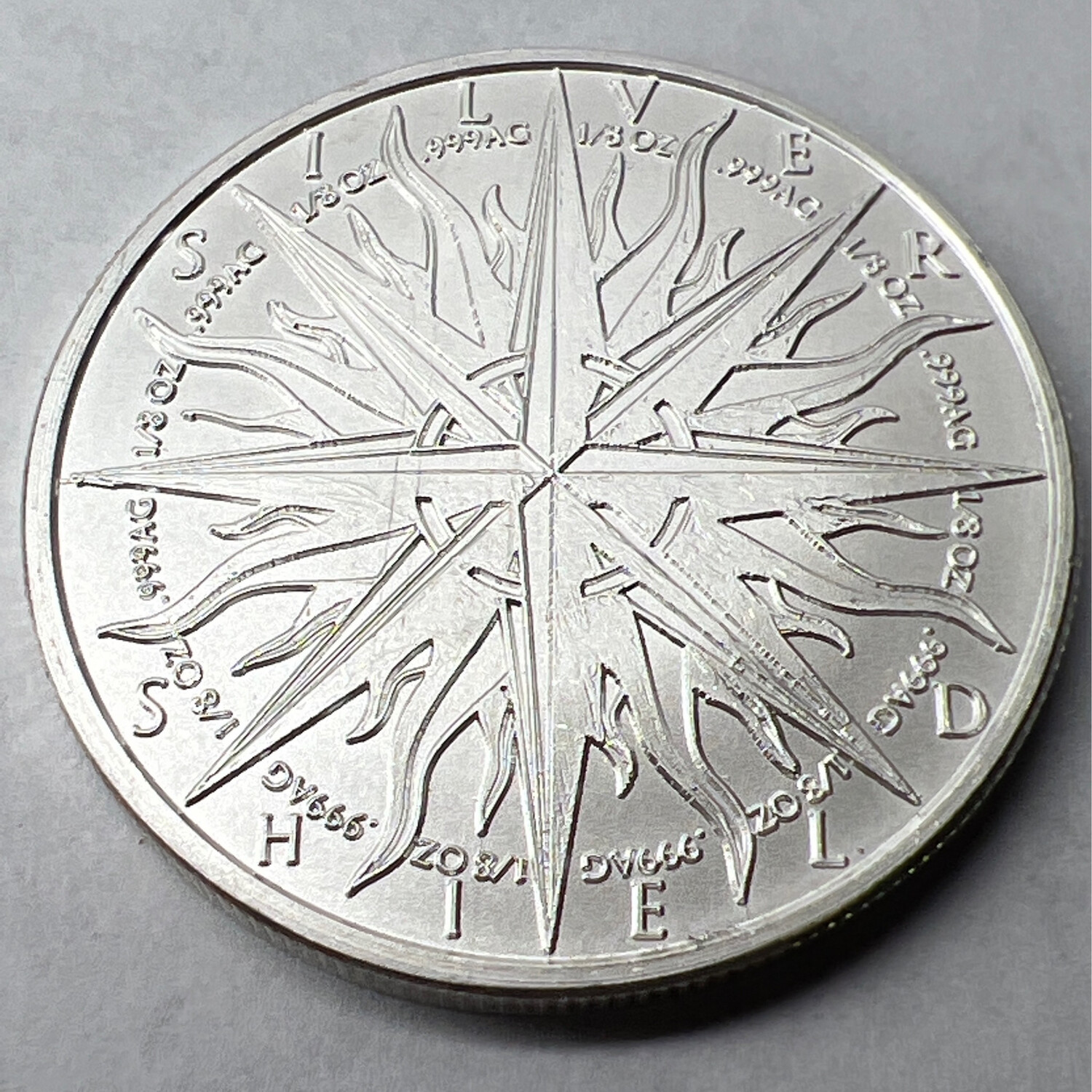 Pieces Of Eight Fine Silver Coin Ring