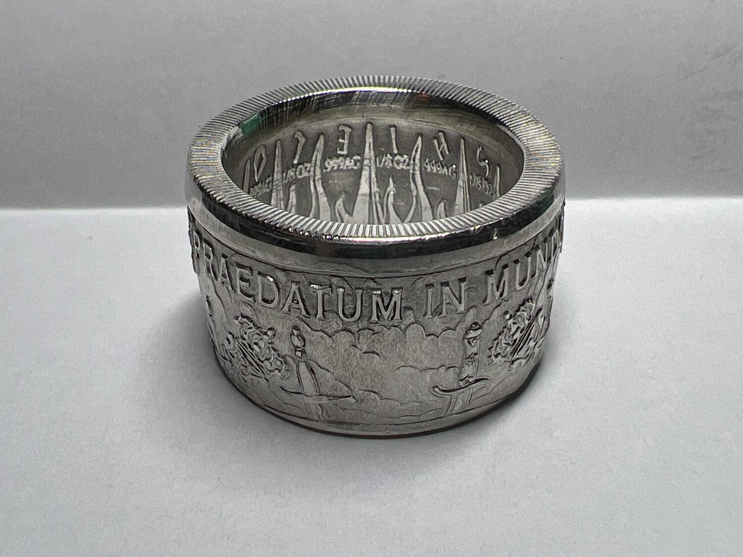 Pieces Of Eight Fine Silver Coin Ring