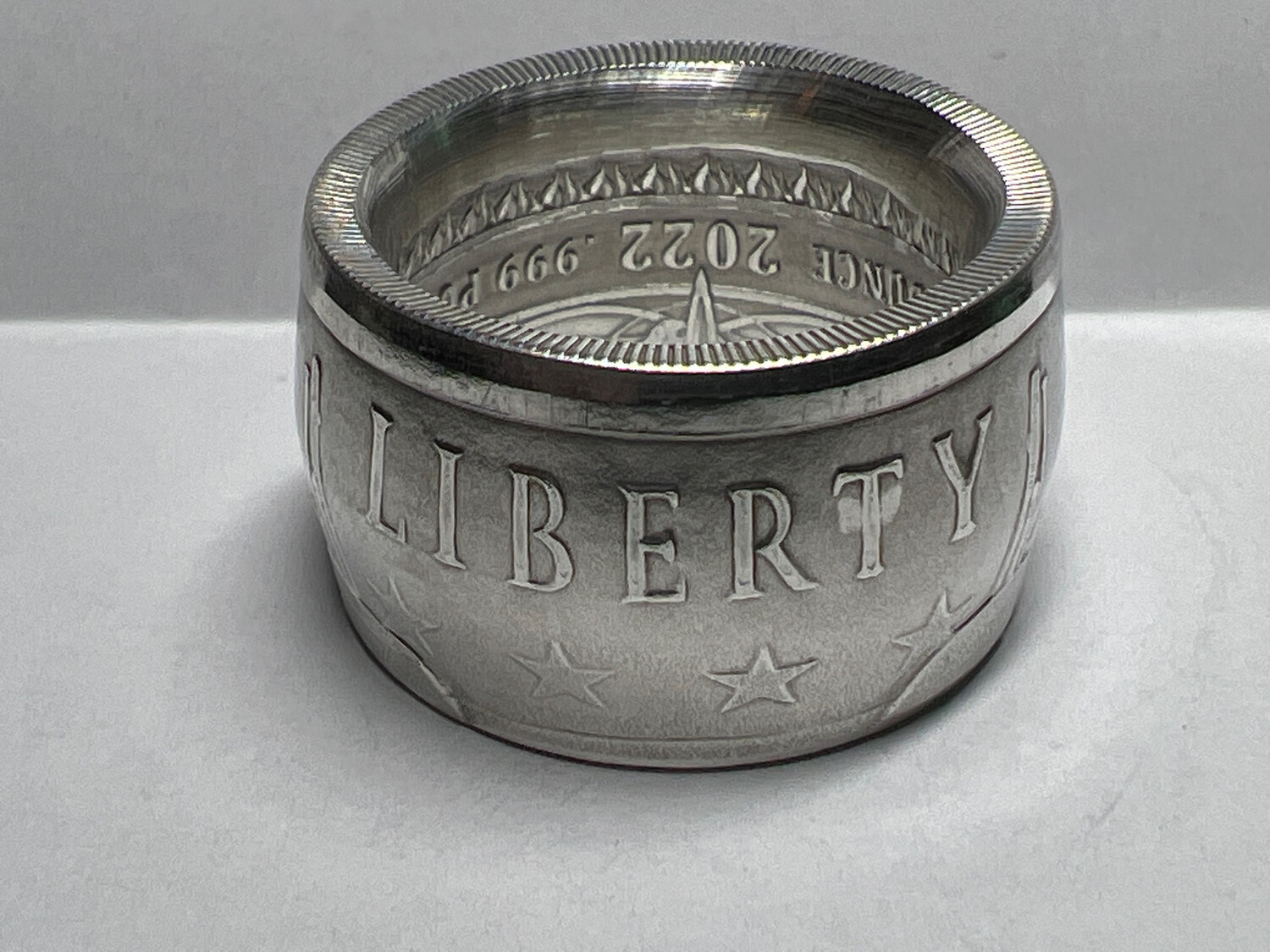 Liberty Or Death Fine Silver Coin Ring
