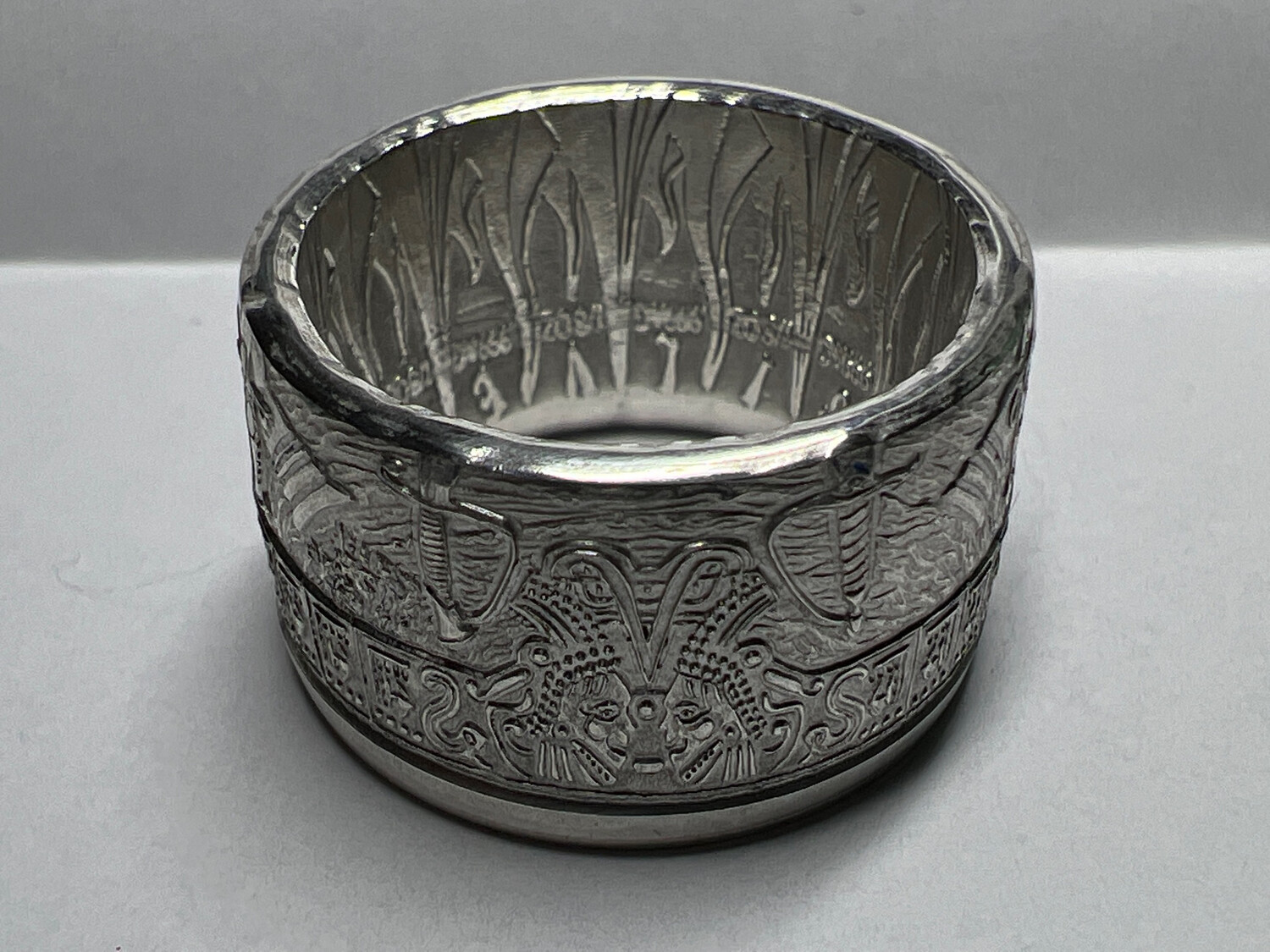 Pieces Of Eight Fine Silver Coin Ring
